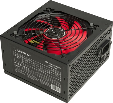 UNYKAch 52035 600W ATX Negro, Rojo unidad de fuent