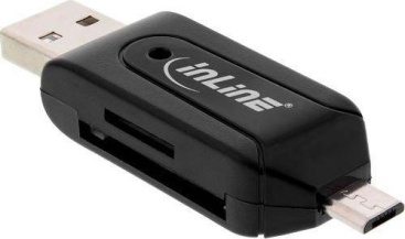 InLine InLine 66779 USB/Micro-USB Negro lector de tarjeta