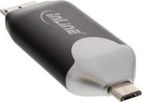 InLine InLine 66779B Micro-USB Negro, Gris lector de tarj