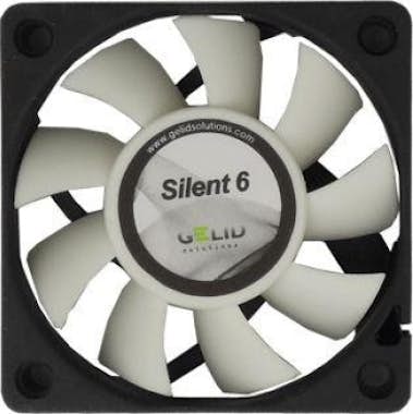 Gelid Solutions Silent 6 3 pines ventilador 60mm para cajas pc operación silenciosa aspas del optimizadas. fnsx0638 carcasa ordenador