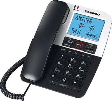 Daewoo DTC 410 Teléfono analógico Negro, Plata tel