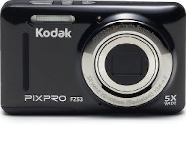Digital Kodak Pixpro fz53 negra 16mpx camara lcd 2.76.82cm zoom 5x angular 28mm vídeo hd 720p usb 2.0 estabilizador imagen compacta 16 iso 80 1600 16mp 12.3 4608 3456