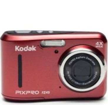 KODAK Kodak FZ43-RD compact camera Cámara compacta 16,15 MP 1/2.3 CCD 4608 x 3456 Pixeles Rojo