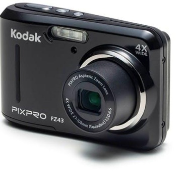 KODAK Kodak PIXPRO FZ43-BK compact camera Cámara compacta 16,15 MP 1/2.3 CCD 4608 x 3456 Pixeles Negro