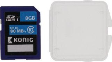König König 8GB SDHC 8GB SDHC UHS-I Clase 10 memoria fla
