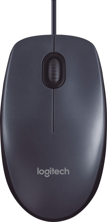 Logitech M100 USB Óptico 1000DPI Ambidextro Gris r