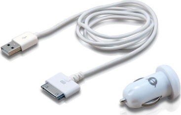 Conceptronic Conceptronic CUSBCAR2ASET Auto Blanco cargador de