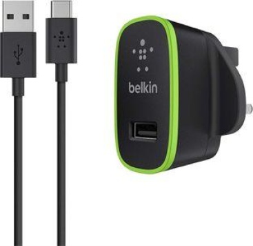 Belkin F7U001VF06-BLK cargador de dispositivo móvil Interior Negro, Verde