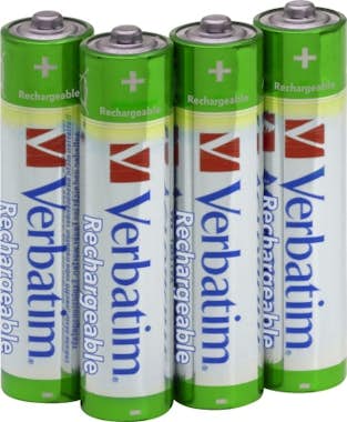 Verbatim Pilas Recargables aaa premium pack 4 1000mah lr3 950 bateríapila 1000 hidruro nimh 12