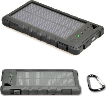 Powerbank Port Designs 900114 negro cargador solar batería externa litio 8000 8000mah