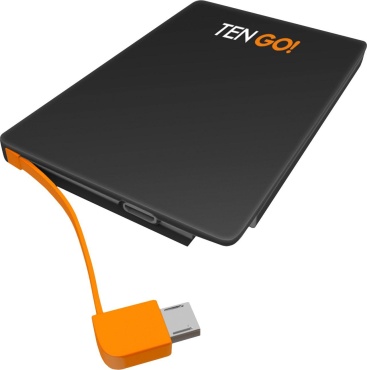 Powerbank Tengo Rt3101bt 2600mah naranja bateria portable bank slim 2600 externa negro de 2500