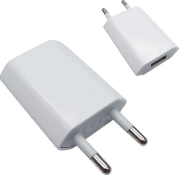 Nanocable MINI CARGADOR USB PARA IPOD IPHONE,5V-1A, BLANCO