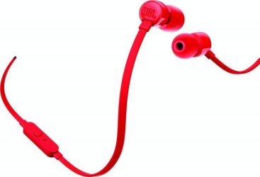 JBL T110 auriculares para móvil Binaural Dentro de oído Rojo