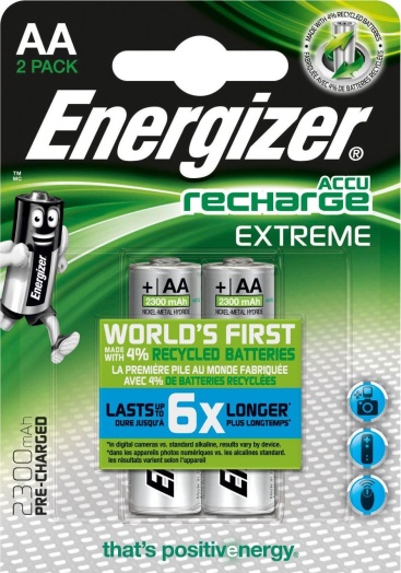 Energizer Accu Recharge Extreme 2300 AA BP2 Níquel