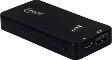 Arctic Bank 2000 batería externa negro de litio mah powerbank cooling digital gps auriculares móvil mp3 mp4 tableta 5v 4.21