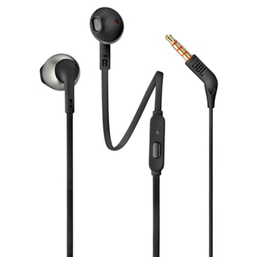 JBL Auriculares manos libres Estéreo Jack 3,5mm Bajos profundos T205 - Negros