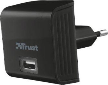 Cargador De Pared trust 19159 universal ipad y smarphones usb 12w red 12 negro