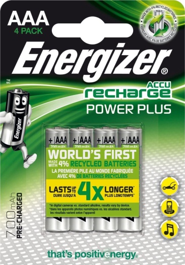 Energizer Accu Recharge Power Plus 700 AAA BP4 Níq