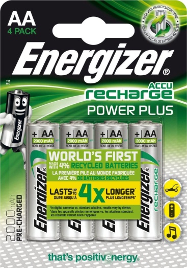 Energizer Accu Recharge Power Plus 2000 AA BP4 Níq