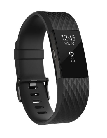 Fitbit Charge 2 Pulsera de actividad Antracita, Negro OLED