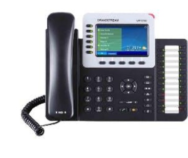 Grandstream Telefono Ip gxp2160 networks negro 6líneas lcd wired handset terminal por cable 6