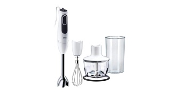 Braun MQ 3135 WH Sauce Batidora de mano Negro, Blanco 750 W