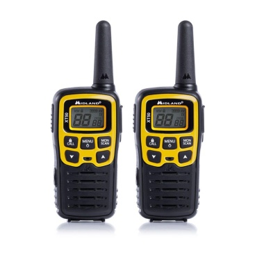 Midland XT50 two-way radios 24 canales 446.00625 - 446.0935 MHz Negro, Amarillo