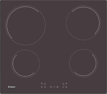 Candy CH64CCB hobs Integrado Cerámico Negro