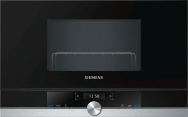 Siemens BE634LGS1 Integrado 21L 900W Negro, Plata