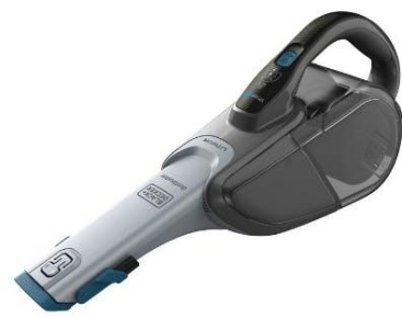 BLACK+DECKER Black & Decker DVJ325BF aspiradora de mano Sin bolsa Azul, Gris