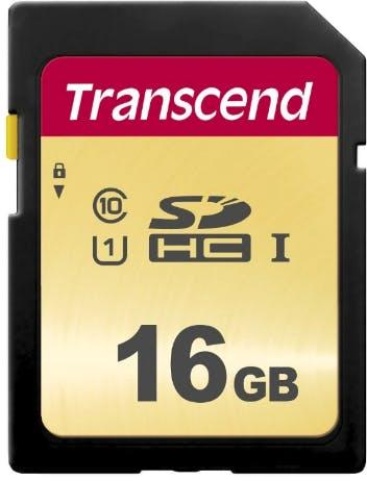 Transcend Sdc500s Tarjeta de memoria sdhc 16 gb color dorado 16gb uhsi ts16gsdc500s 95 10