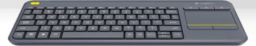 Logitech K400 Plus teclado RF inalámbrico QWERTZ Checa Negro