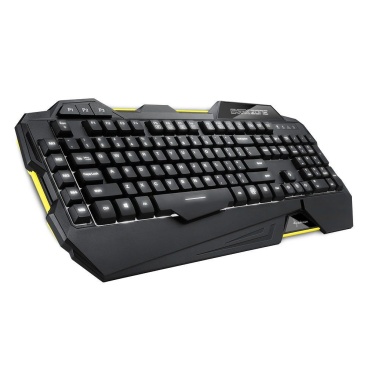 Sharkoon Sharkoon Shark Zone K30 USB Alemán Negro, Amarillo