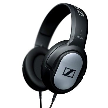 Sennheiser HD 206 Circumaural Diadema Negro, Plata