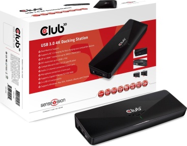 CLUB3D SenseVision USB 3.0 4K UHD Docking Station