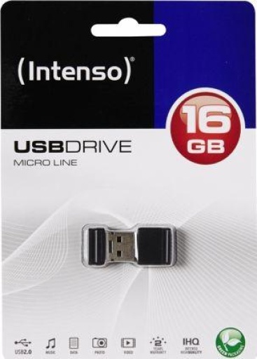 Intenso Intenso Micro Line 16GB 16GB USB 2.0 Capacity Negr