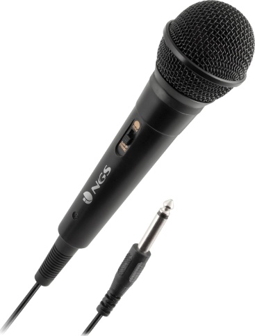 NGS Singer Fire Karaoke microphone Alámbrico Negro