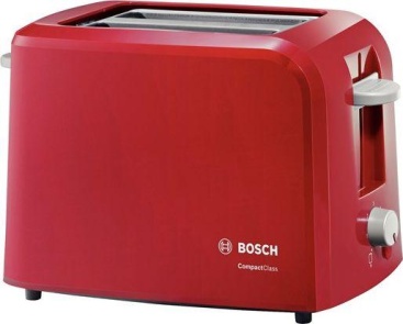 Bosch TAT3A014 2slice(s) 980W Rojo tostadora