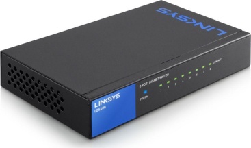 Linksys Lgs108eu Unmanaged switch gigabit escritorio para empresas 8 puertos optimización del rendimiento ahorro energía plug and play