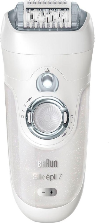 Braun Silk-épil 7 7-561 40pinzas Plata, Blanco