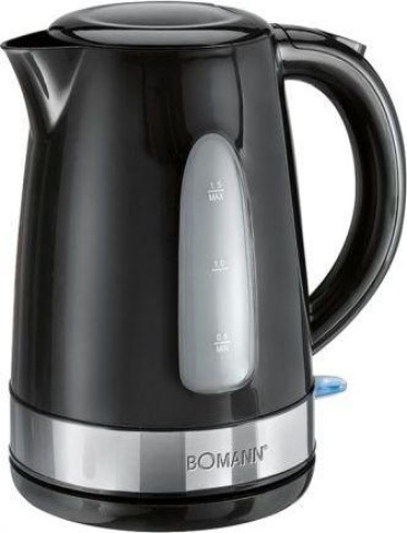 Bomann WK 1581 CB 1.5L 2200W Negro, Acero inoxidab