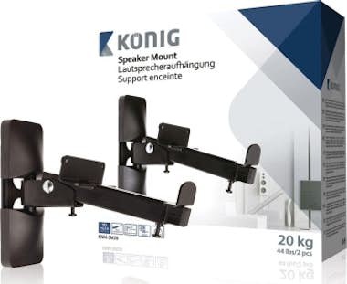 König König KNM-SM20 Pared Metal Negro soporte de altavo