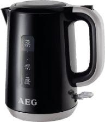 AEG EWA 3300 1.7L 2200W Negro, Plata tetera eléctr