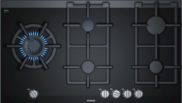 Siemens ER9A6SD70 Integrado Encimera de gas Negro