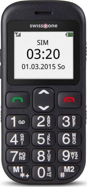 Swisstone Bbm 320c senior 1.77 negro 71g para personas mayores barra sim 45 600 71