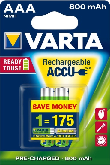 Varta Varta Power Accu AAA 800 mAh Níquel-metal hidruro