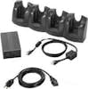 Zebra Zebra 4-Slot Ethernet Charge Cradle Kit Cargador d