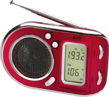 AEG AEG WE 4125 Portátil Digital Rojo radio