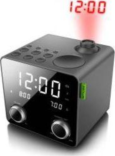 Muse M-189P Reloj Digital Negro radio