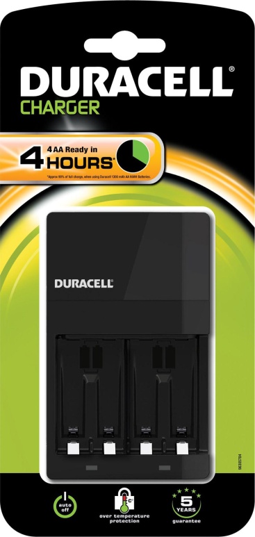 Duracell CEF14+2xAA 1300mAh Cargador de baterías p